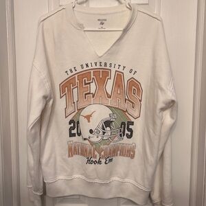 University of Texas Hollister V Neck Pull Over Top Size XS